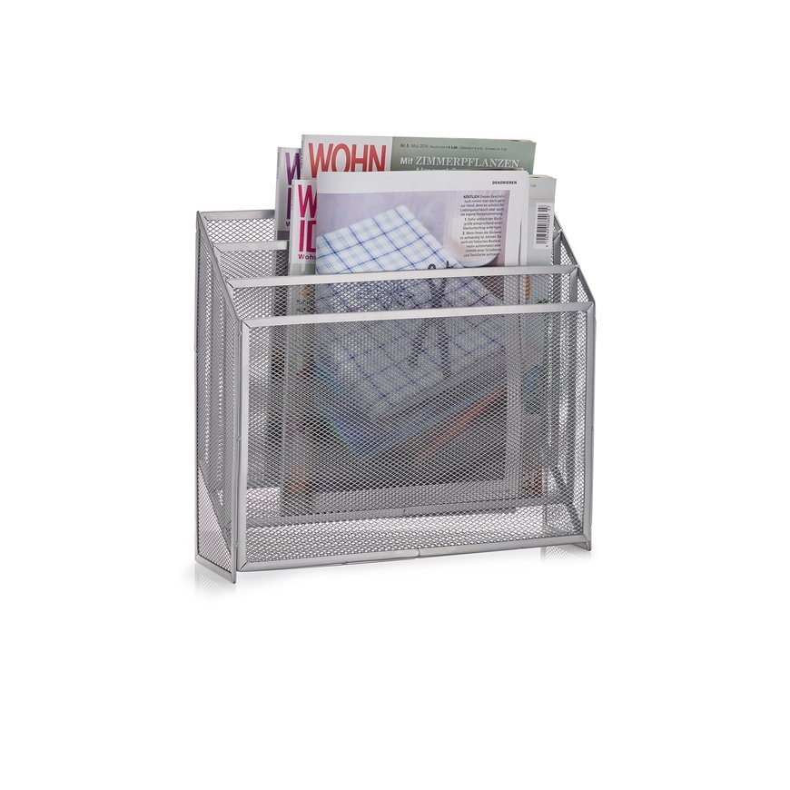 Zeller Present 18175 magazine rack Steel Grey – 2