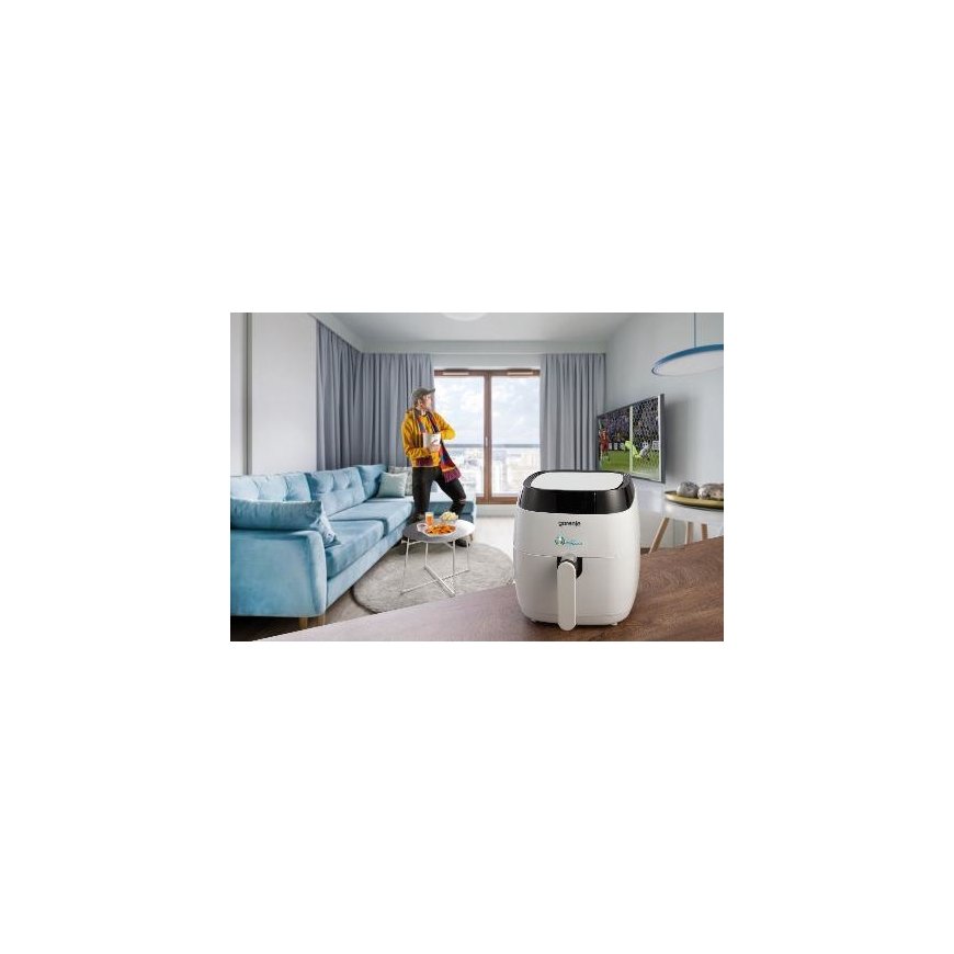 Gorenje AF1409DW gruzdintuvė 1400 W Karšto oro gruzdintuvė Juoda, Balta – 5