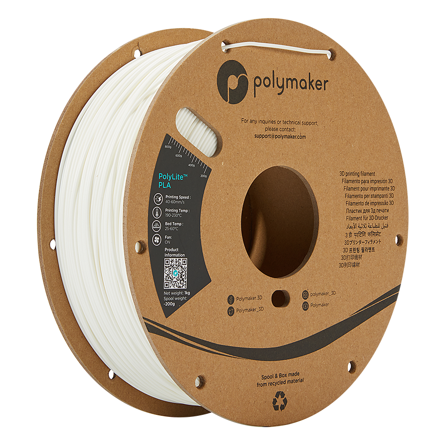 Polymaker PolyLite PLA - 1kg - 1.75mm - Baltas