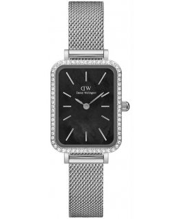 Kello DAMSKI DANIEL WELLINGTON Quadro Silver Mesh DW00100667 + BOX (zw519k)