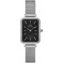 Laikrodis DAMSKI DANIEL WELLINGTON Quadro Sidabrinis Mesh DW00100667 + BOX (zw519k)