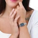 Laikrodis DAMSKI DANIEL WELLINGTON Quadro Sidabrinis Mesh DW00100667 + BOX (zw519k)
