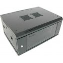 XtendLan 19" wall cabinet 4U 600x450, load capacity 60 kg, glass doors, welded, black XtendLan 19" wall cabinet 4U 600x450, load capacity 60 kg, glass doors, welded, black