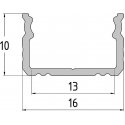 TST PROFIL Z KLOSZEM DO TAŚM LED PR-LED/SA2/2M NATYNKOWY Silver TST PROFIL Z KLOSZEM DO TAŚM LED PR-LED/SA2/2M NATYNKOWY Silver