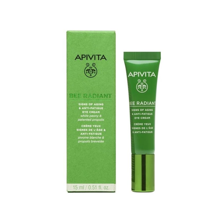 Apivita Bee Radiant Anti-Ageing Eyes paakių kremas nuo raukšlių 15ml