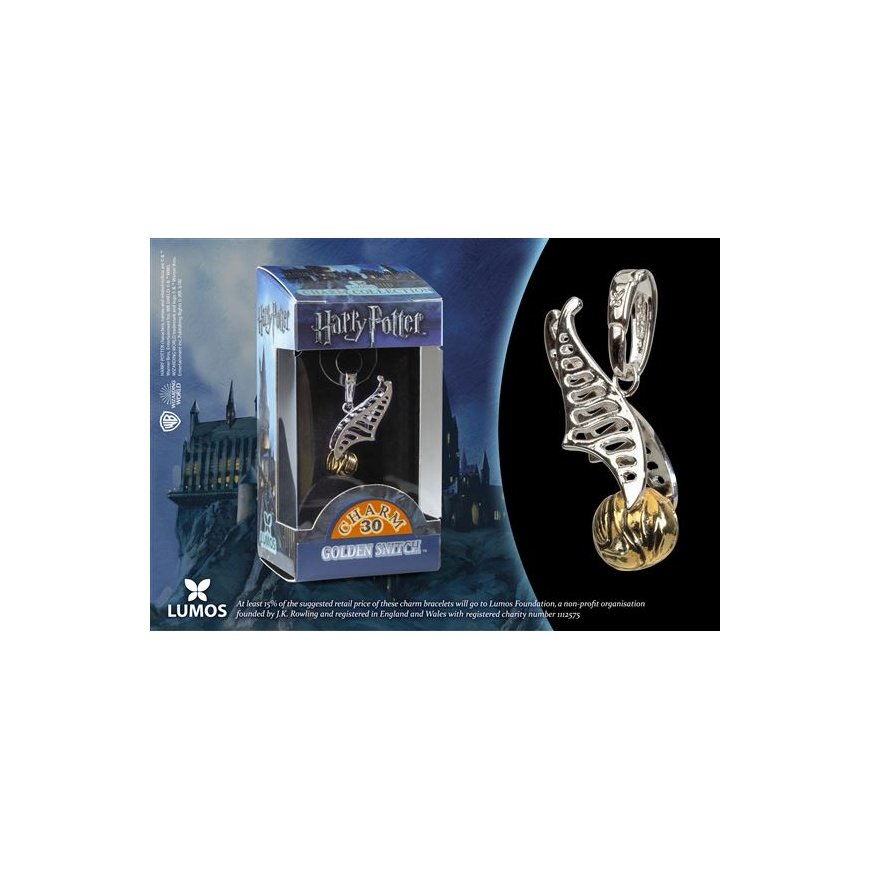 Noble Collection Harry Potter Golden Snitch charm