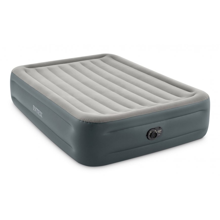 Intex 64126ND air mattress Double mattress Light grey Unisex