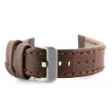 Pacific W49 leather watch strap - dark brown - 24mm Pacific W49 leather watch strap - dark brown - 24mm
