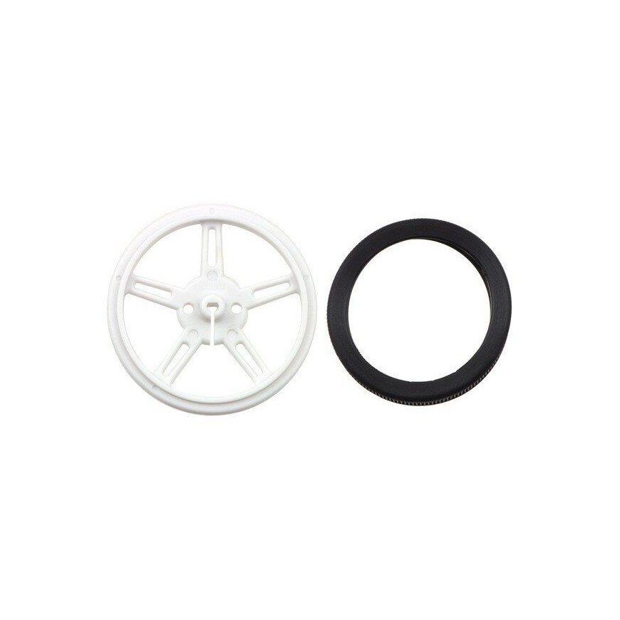 60x8mm wheels, white, Pololu 1424 – 2