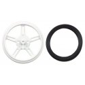 60x8mm pyörät, valkoinen, Pololu 1424 60x8mm pyörät, valkoinen, Pololu 1424