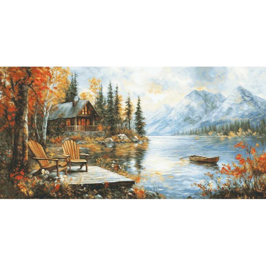 luca S Petit Point Kit Echoes of a Golden Season 44x22cm SG716