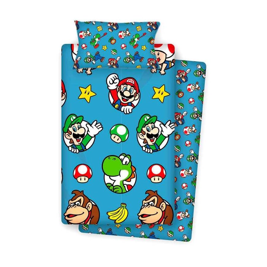 Patalynės komplektas Nintendo Super Mario Bros sheets set bed 90cm