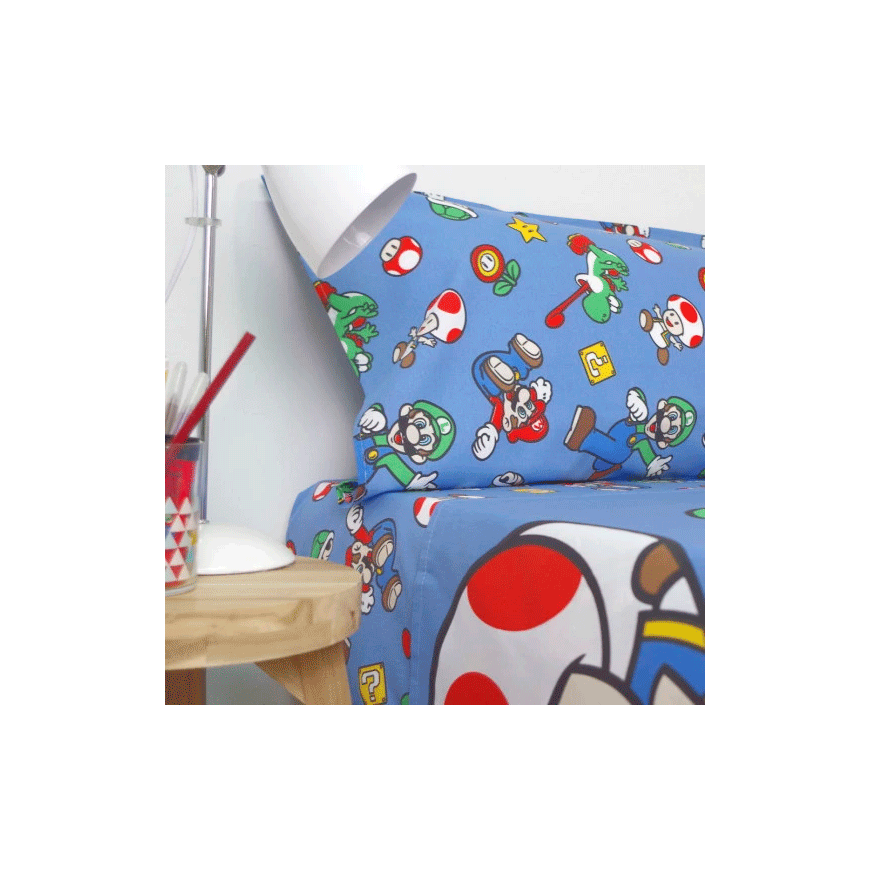 Patalynės komplektas Nintendo Super Mario Bros sheets set bed 90cm – 2
