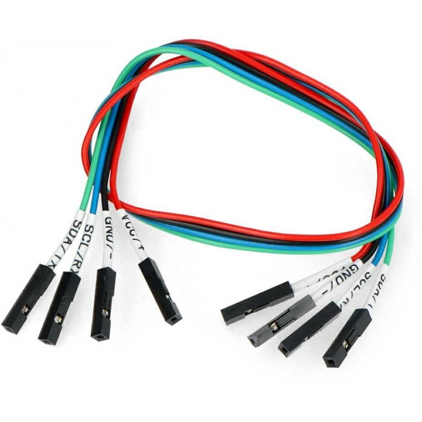 Gravity - I2C/UART jumper wire set - socket-socket - 30cm - 5 pcs - DFRobot FIT0916-FF – 3