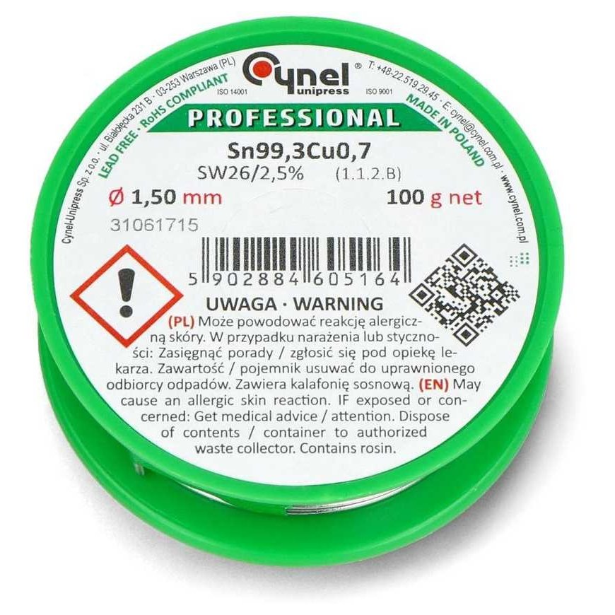 Cynel Solder Cynel LC99.3 SW26