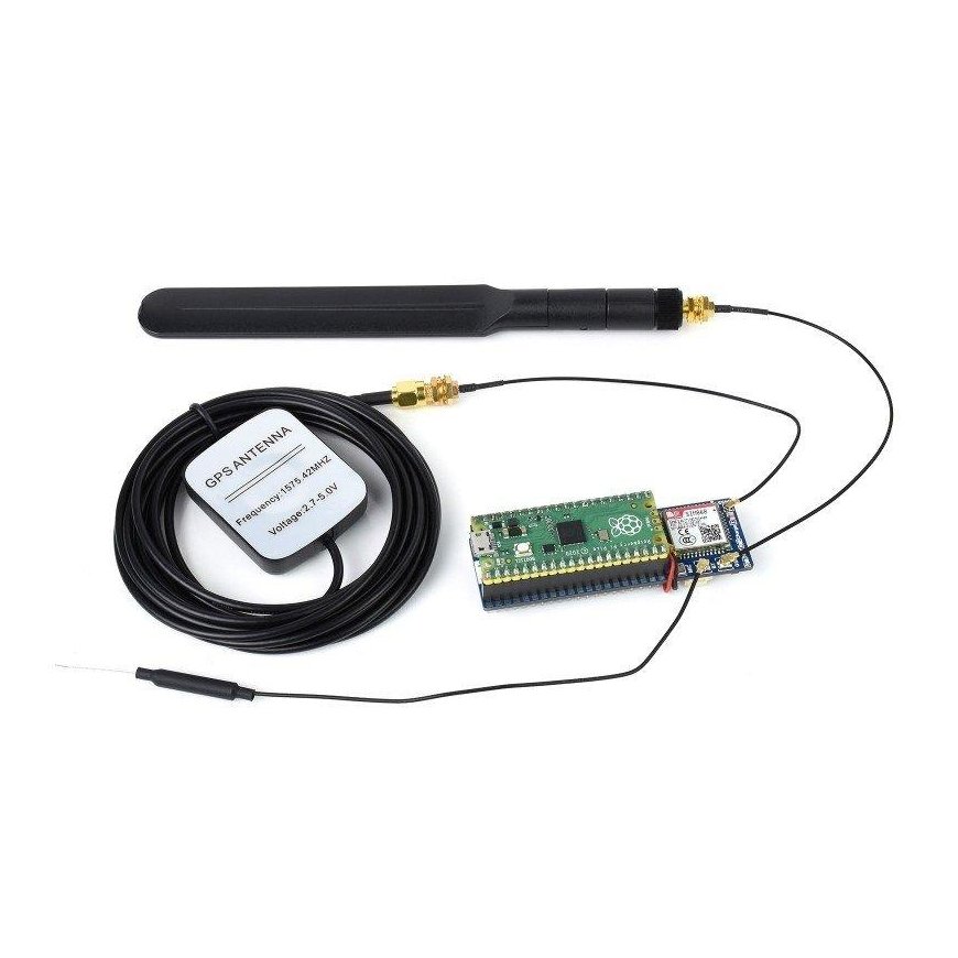SIM868 GSM/GPRS/GNSS + Bluetooth - Raspberry Pi Pico communication module - Waveshare 20268 – 5