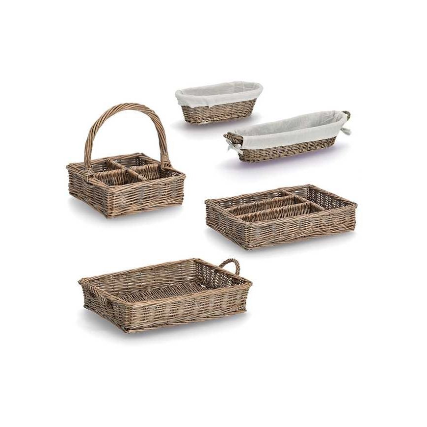 Zeller Wicker leipäkori, 33 x 14 x 10 cm – 4