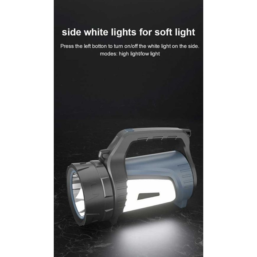 Superfire Flashlight with handle M16, 5W 400lm, 3900mAh, up to 340m, with POWERBANK – 4