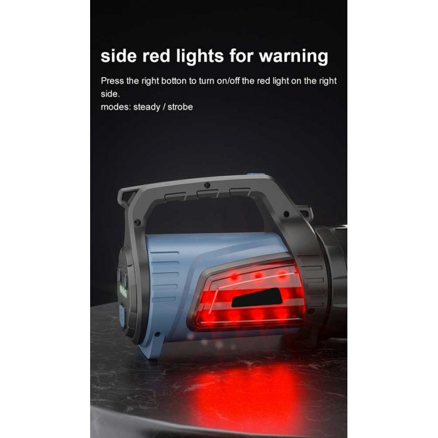 Superfire Flashlight with handle M16, 5W 400lm, 3900mAh, up to 340m, with POWERBANK – 5
