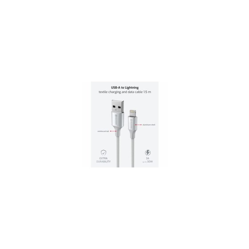 Swissten Textile II USB - Lightning