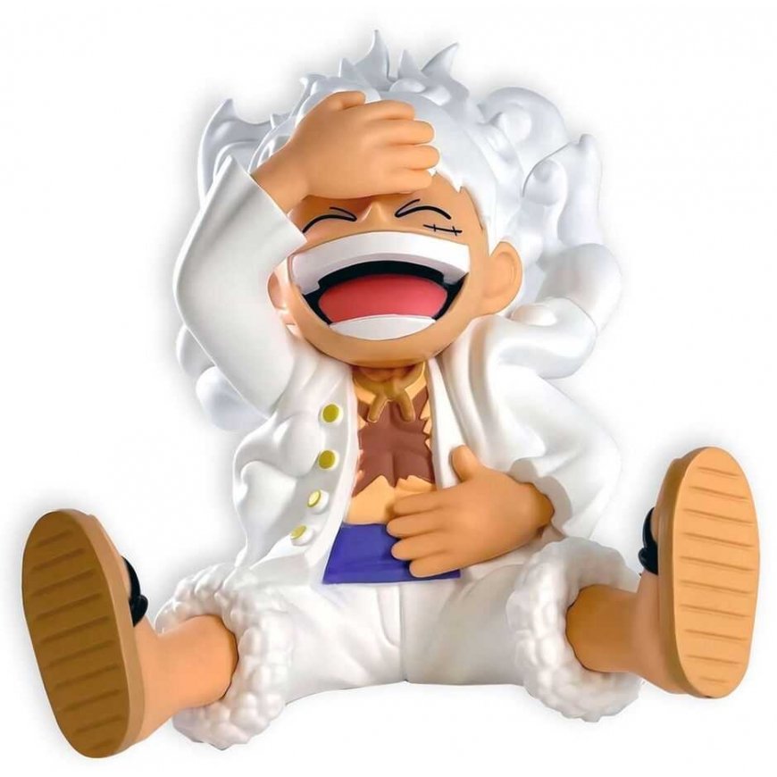 Plastoy One Piece Gear 5 Monkey D Luffy rahalaatikkofiguuri 15cm