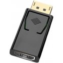 Kabelis PremiumCord PremiumCord adapteris DisplayPort – HDMI, FULL HD 1080p vyriškas/moteris, paauksuotos jungtys