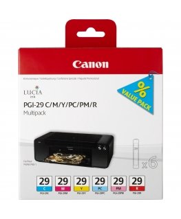 Canon PGI-29 C/M/Y/PC/PM/R 6 Ink Cartridge Multipack