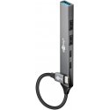 Goobay 74460 keskitin USB 3.2 Gen 1 (3.1 Gen 1) Type-C 5000 Mbit/s Vaaleanharmaa Goobay 74460 keskitin USB 3.2 Gen 1 (3.1 Gen 1) Type-C 5000 Mbit/s Vaaleanharmaa