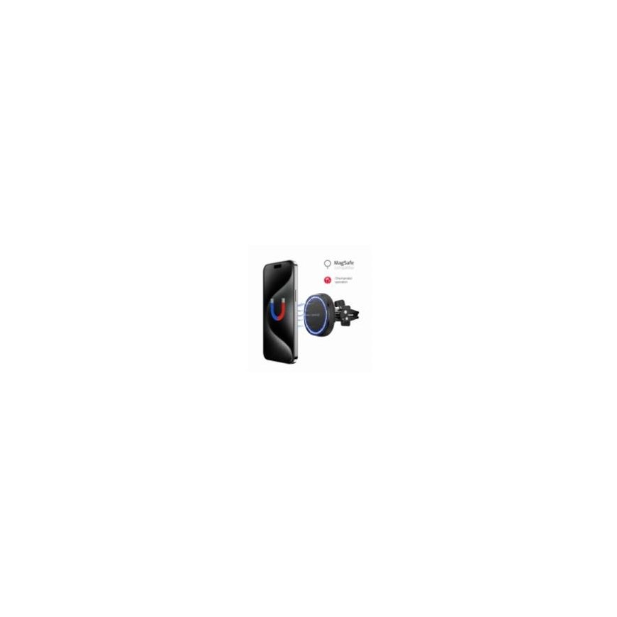 Tech-Protect MM15W-V6 Magnetic MagSafe Car Air Vent Holder - Bla – 2
