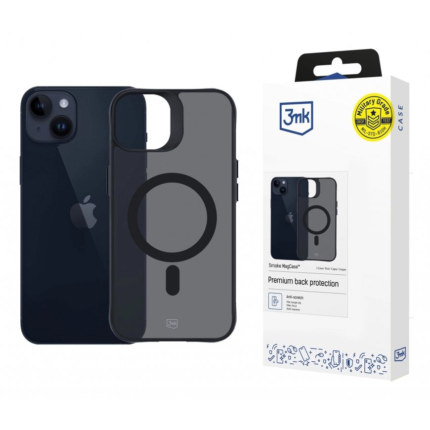 3MK Smoke MagCase mobile phone case 17 cm (6.68") Cover Grey – 5