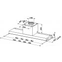 FABER S.p.A. In-Nova Premium WH M A60 Įmontuojama Balta 670 m³/h