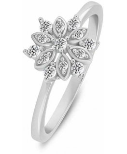 Brilio Silver Charming silver ring with zircons RI141W