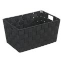 WENKO Storage basket Adria Black Size S bathroom basket WENKO Storage basket Adria Black Size S bathroom basket