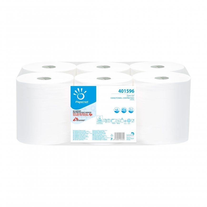 Papernet 401596 paper towels 450 sheets Cellulose White 37.25 m