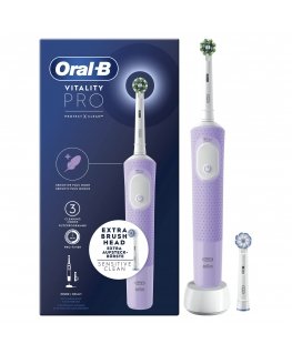 Oral-B Vitality Pro Для взрослых Колебательно-вращательная зубная щетка Фиолетовый