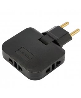 CP EU3 Perfect Travel Slim 180 degree Euro Power Socket expander