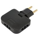 CP EU3 Perfect Travel Slim 180 degree Euro Power Socket expander CP EU3 Perfect Travel Slim 180 degree Euro Power Socket expander