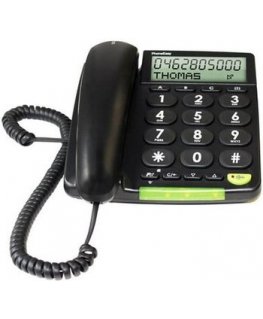 Doro PhoneEasy 312cs Analoginis telefonas Skambintojo ID Juoda
