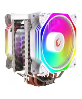 Rampage Octagon C60 Chłodzenie procesora LGA 1700/AM5 1800RPM 2 wentylatory 120mm ARGB biały