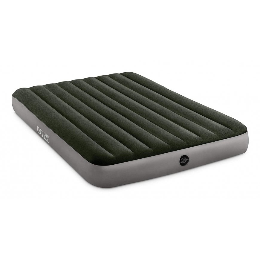 Intex Dura-Beam Standard Prestige Downy Divkārtu matracis Tumši zaļs