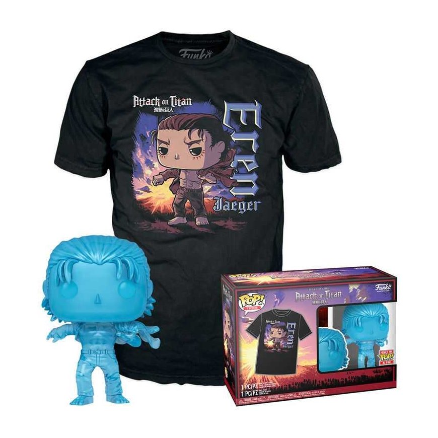 Funko Set figure POP & Tee Attack on Titan Eren Exclusive