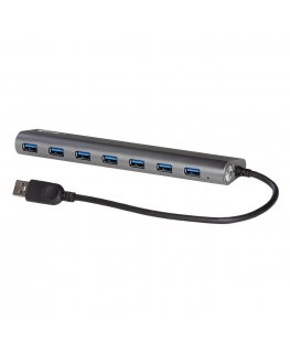 i-tec 3HUB778UK USB 3.2 Gen 1 (3.1 Gen 1) Type-A 5000 Mbit/s Sudrabs