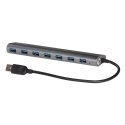 i-tec 3HUB778UK USB 3.2 Gen 1 (3.1 Gen 1) Type-A 5000 Мбит/с Серебристый