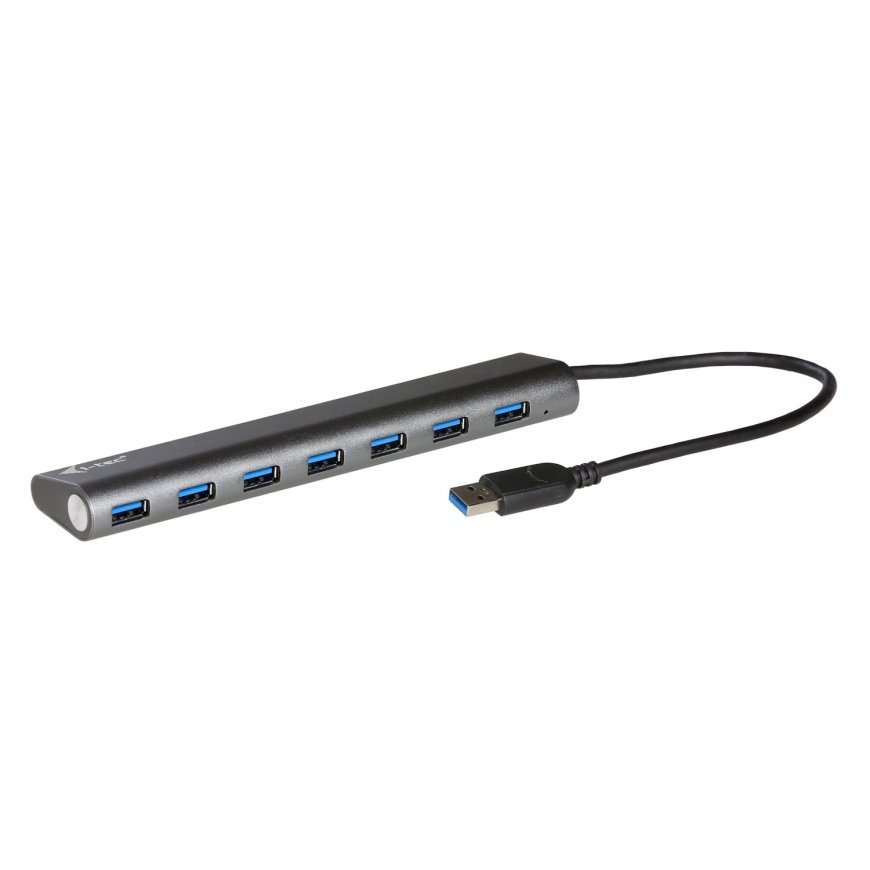 i-tec 3HUB778UK USB 3.2 Gen 1 (3.1 Gen 1) Type-A 5000 Mbit/ai Sidabras – 2