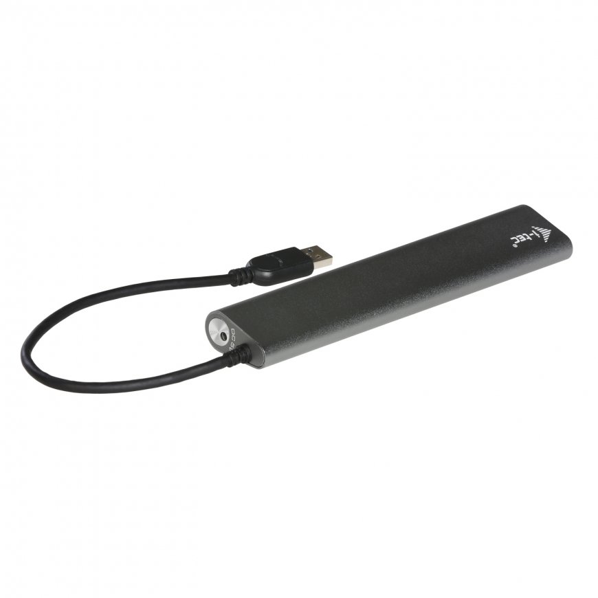 i-tec 3HUB778UK USB 3.2 Gen 1 (3.1 Gen 1) Type-A 5000 Mbit/s Sudrabs – 3