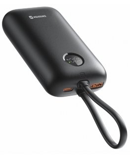 Swissten Voltbox 35W Power Bank 10000 mAh with Built-In Cables USB-C and Lightning