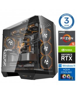 INTOP AQUA Ryzen 5 7600X 64GB DDR5 1TB SSD M.2 NVME RTX5070Ti 16GB WIN11Pro