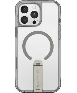 Case Skinarma Helix for Apple iPhone 16 Pro Max Magnetic Charging 360 Rotating Stand titanium