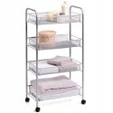 Universal organizer, rack with wheels, steel mesh, storage on 4 levels, Zeller Universal organizer, rack with wheels, steel mesh, storage on 4 levels, Zeller