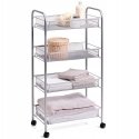 Universal organizer, rack with wheels, steel mesh, storage on 4 levels, Zeller Universal organizer, rack with wheels, steel mesh, storage on 4 levels, Zeller